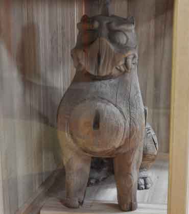 神社所蔵品：木造狛犬 (那珂市指定文化財)_2